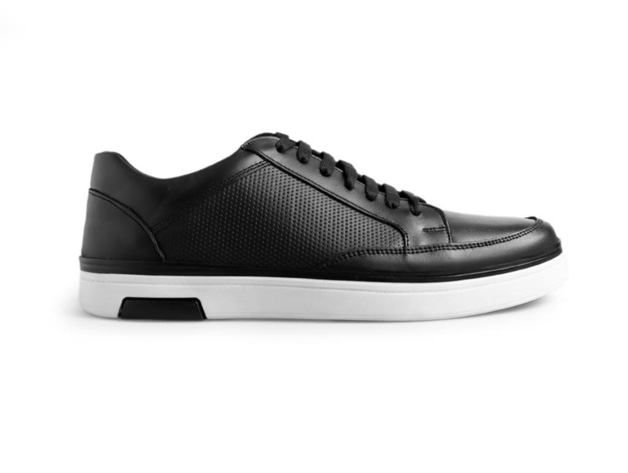 sneakers de piel negro napa / grabado punto mod 9002